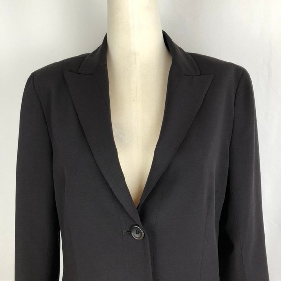 Theory Classic Two Button Black Wool Jacket - Picture 7 of 7